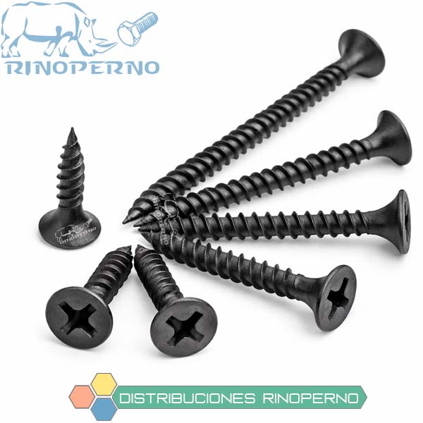 TORNILLO DRYWALL PUNTA FINA NEGRO