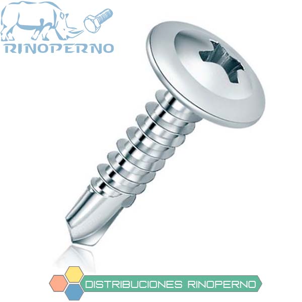 TORNILLO WAFER PUNTA BROCA ZINCADO